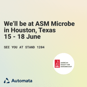 Automata are in Houston for ASM Microbe 2023. 15-18 June. Stand 1204.